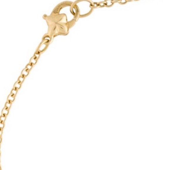 DAVID YURMAN 18K 750 YELLOW GOLD TURQUOISE & DIAMOND PETITE CHAIN BRACELET - Picture 5 of 7